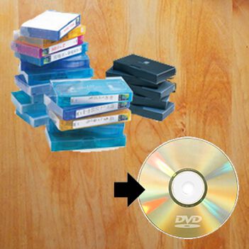 ビデオテープのDVDにダビングサービス(VHS/VHS-C/miniDV/8mmビデオ)