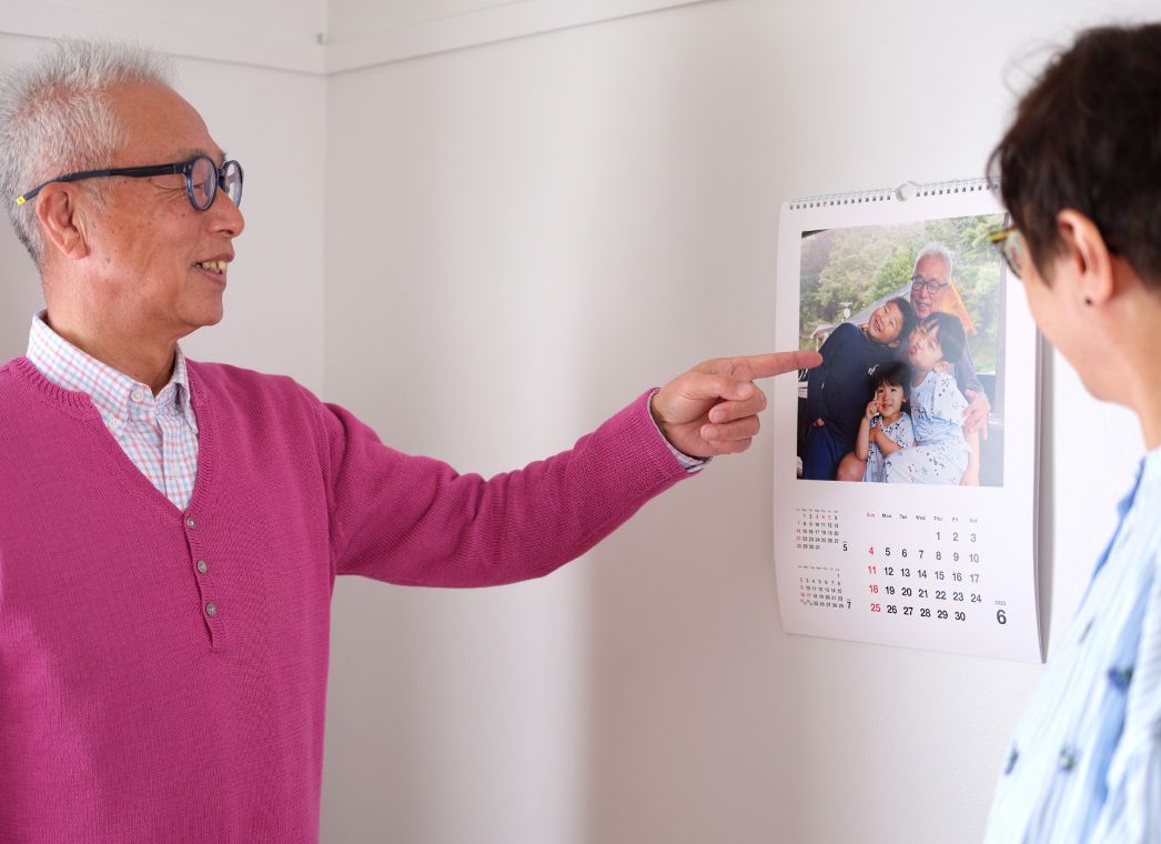 フォトカレンダー壁掛けリング