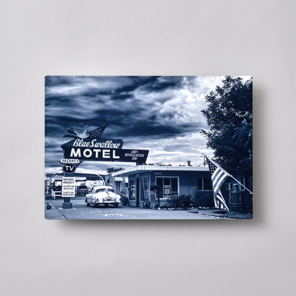 WALL DECOR ミュージアムメタルに印刷されたモーテルの風景