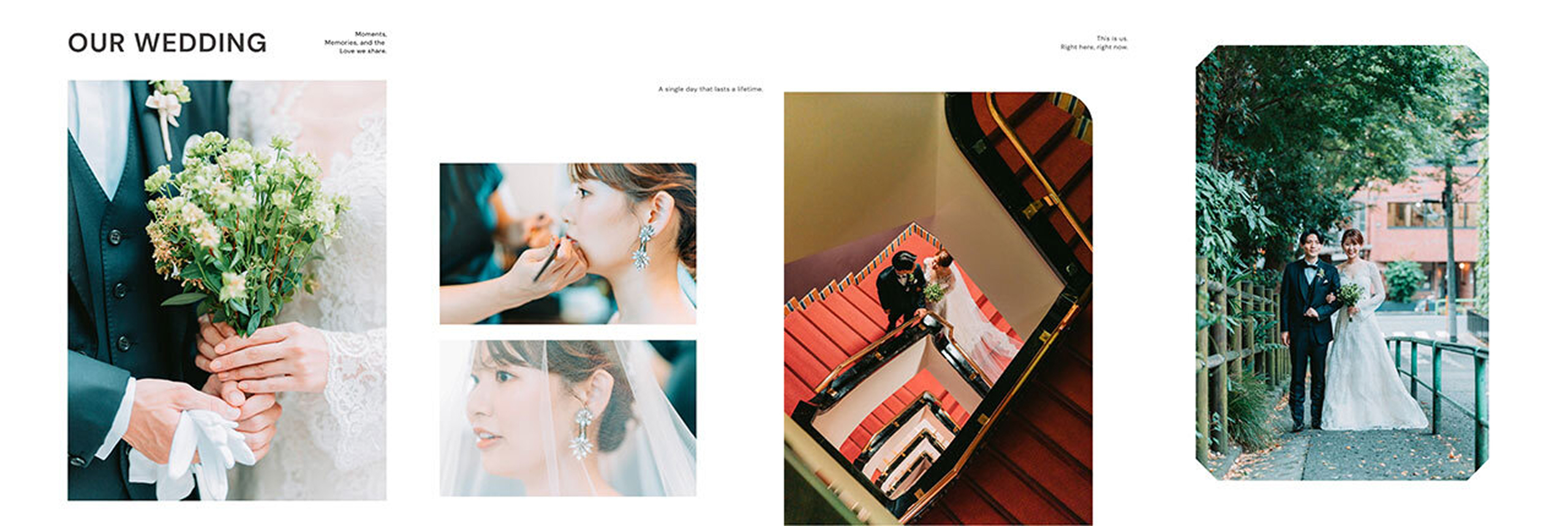 Canvaテンプレートで作るウェディングフォトブックのデザイン完成見本②