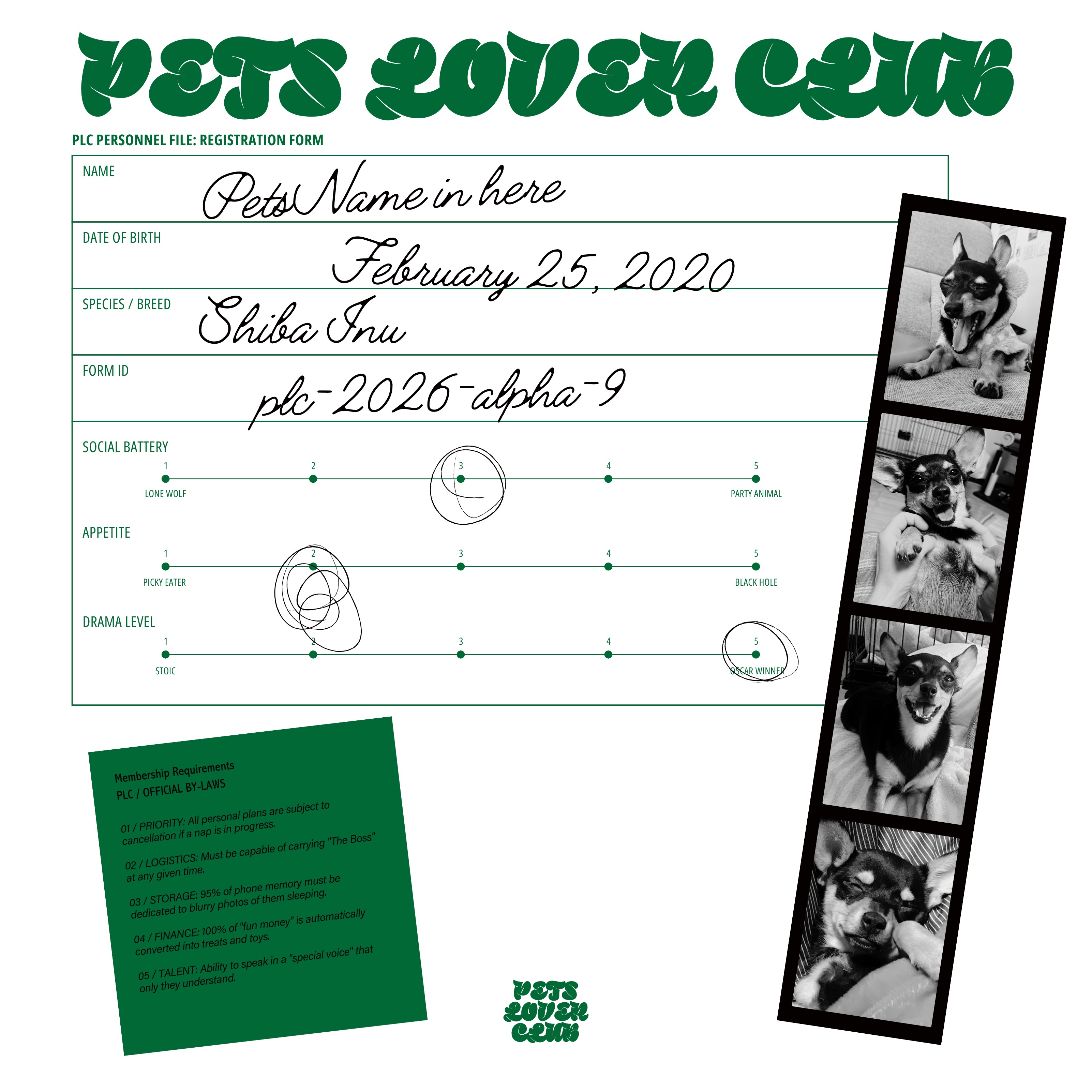 PET LOVER'S CLUB
