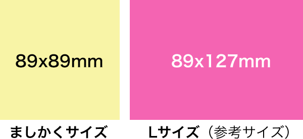 サイズ比較:単位/mm