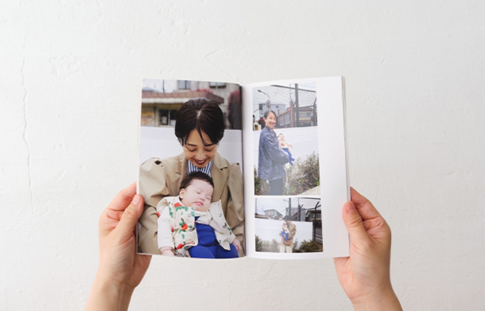 撮影した写真をトリミングせずにレイアウトしやすい、便利なサイズです