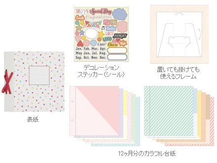 手軽にアルバム作りを始められるセット