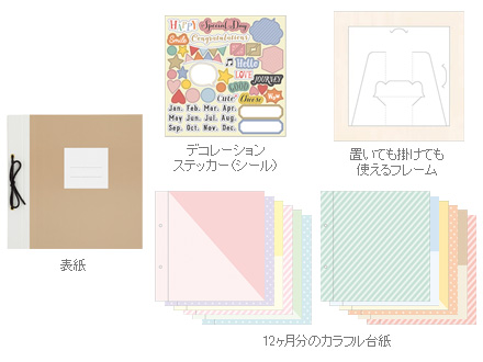 手軽にアルバム作りを始められるセット